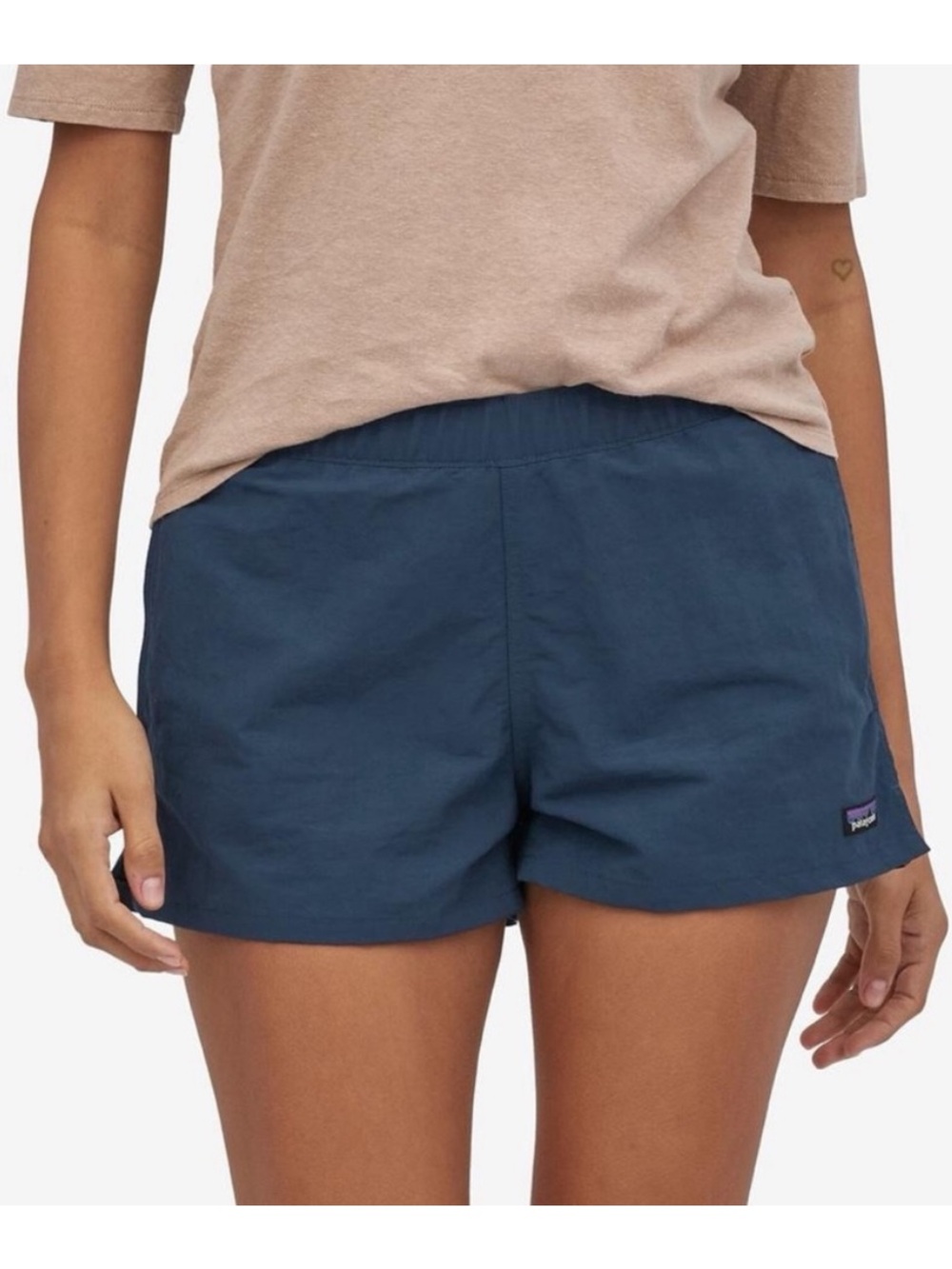 Patagonia Barely Baggies Shorts Women’s Size Small Navy Blue